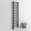 Best Pirce ✨ Brooklyn Black Nickel 1600 x 500mm Straight Heated Towel Rail 😀