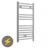 Best Pirce ✨ E-Diamond Electric Only Heated Towel Rail - W400mm x H720mm - Chrome - Straight 🔥