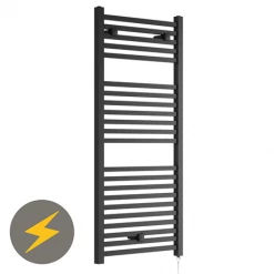 Hot Sale π E-Cube Electric Only Heated Towel Rail - W500mm x H1110mm - Anthracite Grey βοΈ