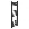 Deals ⭐ Diamond Curved Heated Towel Rail - W300 x H1000mm - Anthracite ❤️