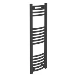 Deals β Diamond Curved Heated Towel Rail - W300 x H1000mm - Anthracite β€οΈ