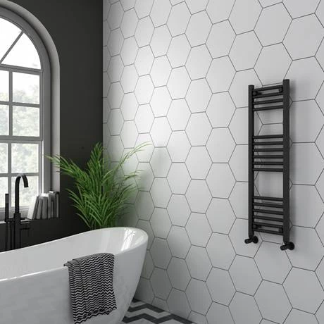 Best Pirce ⌛ Diamond Heated Towel Rail - W300 x H1000mm - Anthracite ⌛ 3 Best Pirce ⌛ Diamond Heated Towel Rail - W300 x H1000mm - Anthracite ⌛ - Image 3