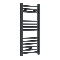 Outlet π Diamond Heated Towel Rail - W300 x H800mm - Anthracite - Straight βοΈ
