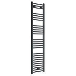 Best Sale 😍 Diamond Heated Towel Rail - W300 x H1600mm - Anthracite - Straight 😉