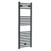 Flash Sale 🎉 Diamond Heated Towel Rail - W400 x H1200mm - Anthracite - Straight 🔥