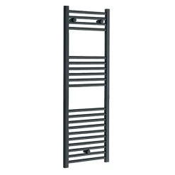Flash Sale 🎉 Diamond Heated Towel Rail - W400 x H1200mm - Anthracite - Straight 🔥