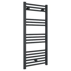 Flash Sale 𧨠Diamond Heated Towel Rail - W500 x H1000mm - Anthracite - Straight π₯°