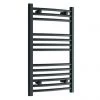 Deals 🔔 Diamond Curved Heated Towel Rail - W500 x H800mm - Anthracite ⭐