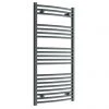 Budget ⭐ Diamond Curved Heated Towel Rail - W600 x H1200mm - Anthracite ⭐