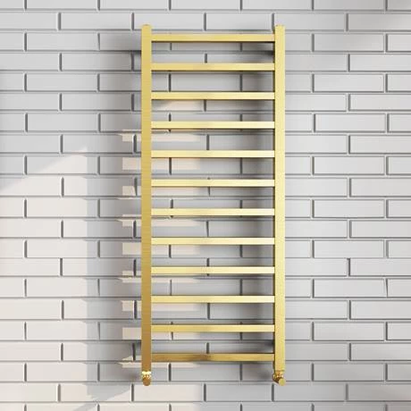 Deals π Arezzo Cube Brushed Brass 1200 x 500 Heated Towel Rail β¨ 2 Deals π Arezzo Cube Brushed Brass 1200 x 500 Heated Towel Rail β¨ - Image 2