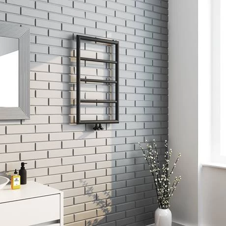 Outlet β€οΈ Arezzo Matt Black 800 x 500 Ladder Heated Towel Rail π 3 Outlet β€οΈ Arezzo Matt Black 800 x 500 Ladder Heated Towel Rail π - Image 3