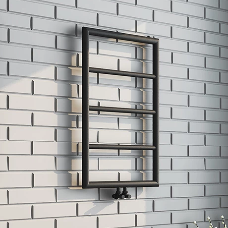 Outlet β€οΈ Arezzo Matt Black 800 x 500 Ladder Heated Towel Rail π 1 Outlet β€οΈ Arezzo Matt Black 800 x 500 Ladder Heated Towel Rail π