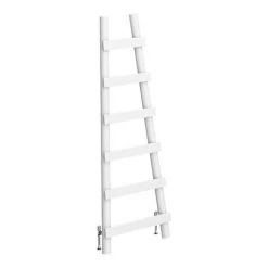 Hot Sale 🔔 Arezzo White Leaning Ladder 1600 x 600 Heated Towel Rail ⭐ -Ladder Towel Radiators Sales AZR1WHT d3 460