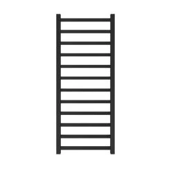 Discount 🛒 Brooklyn Square 1200 x 500mm Black Nickel Heated Towel Rail 😀 -Ladder Towel Radiators Sales BN125TR d2 460