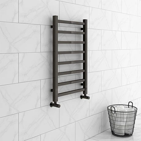 Cheap π Brooklyn Square 800 x 500mm Black Nickel Heated Towel Rail π 1 Cheap π Brooklyn Square 800 x 500mm Black Nickel Heated Towel Rail π
