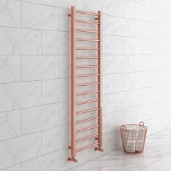 Brand new 🎁 Brooklyn 1600 x 500mm Rose Gold Straight Heated Towel Rail 👍