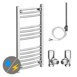 Top 10 😍 Diamond 400 x 800mm Curved Heated Towel Rail (incl. Valves + Electric Heating Kit) 🎉