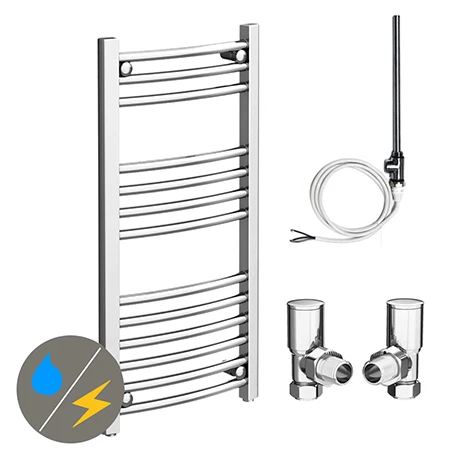 Top 10 π Diamond 400 x 800mm Curved Heated Towel Rail (incl. Valves + Electric Heating Kit) π 1 Top 10 π Diamond 400 x 800mm Curved Heated Towel Rail (incl. Valves + Electric Heating Kit) π