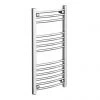 Buy 🥰 Diamond Curved Heated Towel Rail - 400mm x 800mm - Chrome ✨