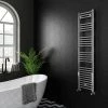Coupon ???? Diamond Heated Towel Rail - 400mm x 1600mm - Chrome - Straight ⭐