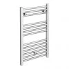 New 🔥 Diamond Heated Towel Rail - W500 x H800mm - Chrome - Straight 😀