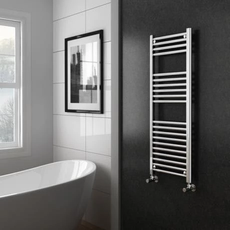 Hot Sale βοΈ Diamond Heated Towel Rail - W400 x H1200mm - Chrome - Straight π 2 Hot Sale βοΈ Diamond Heated Towel Rail - W400 x H1200mm - Chrome - Straight π - Image 2
