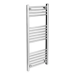 Best Sale 🎉 Diamond Heated Towel Rail - W400 x H1000mm - Chrome - Straight 😍