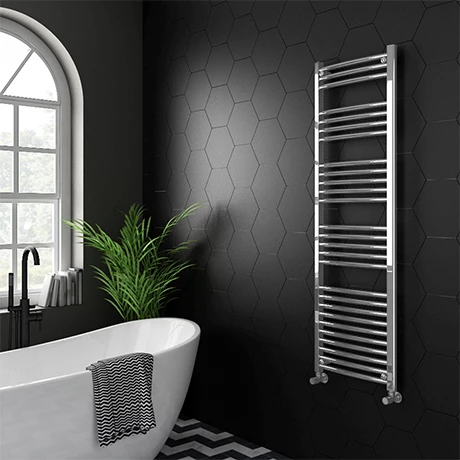 Best Sale 𧨠Diamond Curved Heated Towel Rail - W500 x H1600mm - Chrome π 1 Best Sale 𧨠Diamond Curved Heated Towel Rail - W500 x H1600mm - Chrome π