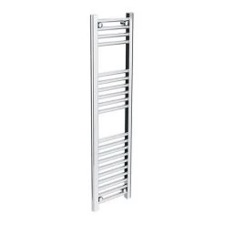 Cheapest 🌟 Diamond Heated Towel Rail - W300 x H1200mm - Chrome - Straight ✔️ -Ladder Towel Radiators Sales COL021 D3 460