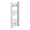 Buy ???? Diamond Heated Towel Rail - W300 x H800mm - Chrome - Straight ????