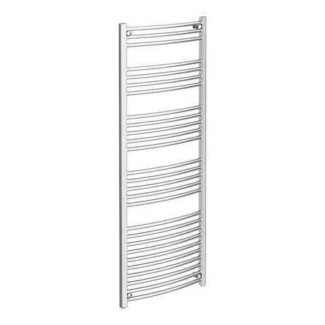 Promo π Diamond Curved Heated Towel Rail - W600 x H1600mm - Chrome 𧨠2 Promo π Diamond Curved Heated Towel Rail - W600 x H1600mm - Chrome 𧨠- Image 2