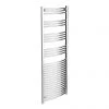 Coupon 🎁 Diamond Curved Heated Towel Rail - W600 x H1800mm - Chrome 🎁