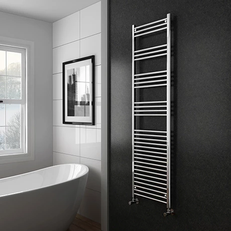 New ⌛ Diamond Heated Towel Rail - W500 x H1800mm - Chrome - Straight ✨ 1 New ⌛ Diamond Heated Towel Rail - W500 x H1800mm - Chrome - Straight ✨