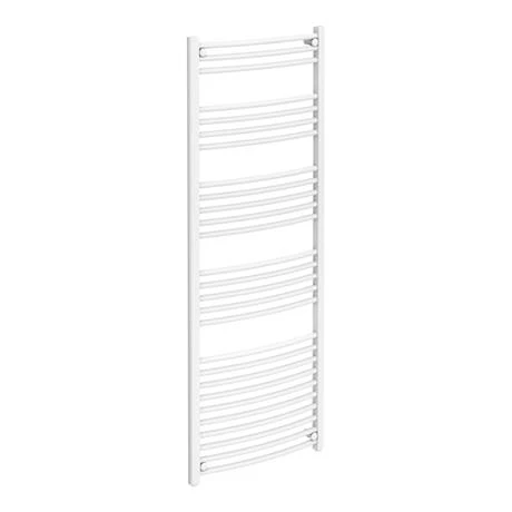 Best Pirce π Diamond Curved Heated Towel Rail - W600 x H1600mm - White π₯ 2 Best Pirce π Diamond Curved Heated Towel Rail - W600 x H1600mm - White π₯ - Image 2