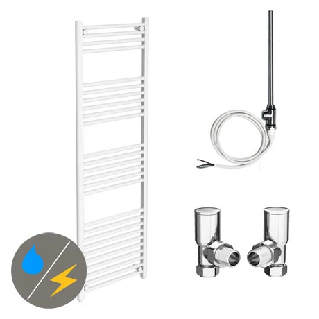 New π Diamond White 500 x 1600mm Straight Heated Towel Rail (incl. Valves + Electric Heating Kit) π€© 1 New π Diamond White 500 x 1600mm Straight Heated Towel Rail (incl. Valves + Electric Heating Kit) π€©