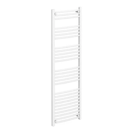 Promo π Diamond Curved Heated Towel Rail - W500 x H1600mm - White π 2 Promo π Diamond Curved Heated Towel Rail - W500 x H1600mm - White π - Image 2