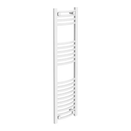 Outlet π Diamond Curved Heated Towel Rail - W300 x H1200mm - White π€© 1 Outlet π Diamond Curved Heated Towel Rail - W300 x H1200mm - White π€©