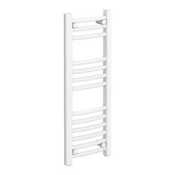 Brand new β Diamond Curved Heated Towel Rail - W300 x H800mm - White π§¨