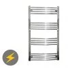 Best Pirce ❤️ Reina Capo H1200 x W400mm Chrome Curved Electric Towel Rail ⭐