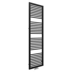 Promo 🛒 Cruze Designer Heated Towel Rail - Matt Black (1813 x 500mm) ✔️