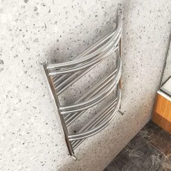 Hot Sale ✨ Cruze Curved Heated Towel Rail - W504mm x H850mm- Chrome 🔔