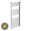 Discount 🔥 Diamond Straight Heated Electric Towel Rail - W500 x H1200mm - Chrome 🎉