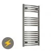 New 🧨 Reina Diva H1600 x W400mm Chrome Curved Electric Towel Rail 😍