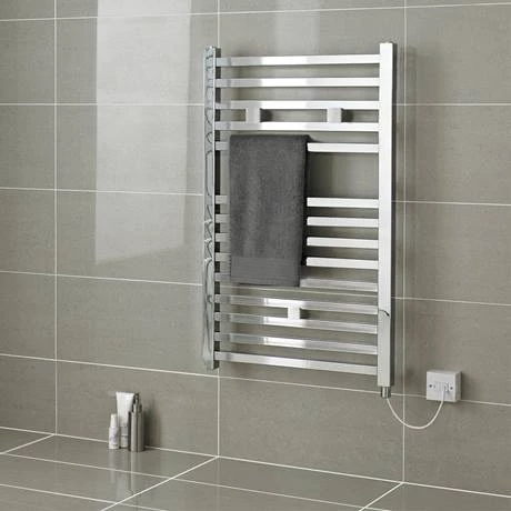 Hot Sale π₯ Hudson Reed 690 x 500mm Electric Square Heated Towel Rail - Chrome - HL150 βοΈ 2 Hot Sale π₯ Hudson Reed 690 x 500mm Electric Square Heated Towel Rail - Chrome - HL150 βοΈ - Image 2