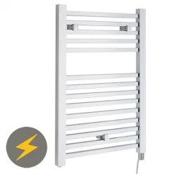 Hot Sale 🔥 Hudson Reed 690 x 500mm Electric Square Heated Towel Rail - Chrome - HL150 ✔️