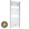 Budget ✔️ Hudson Reed 1110 x 500mm Electric Square Heated Towel Rail - Chrome - HL151 ✨