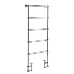 Cheap 🎁 Hudson Reed Countess Floor Mounted Towel Rail 1550 x 600mm - Chrome - HL355 🛒