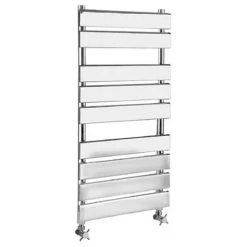 Cheapest ⭐ Hudson Reed - Piazza 9 Bar Heated Towel Rail 500 x 950mm - Chrome - HL382 💯