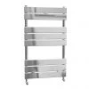 Brand new ❤️ Malham Straight Flat Panel Heated Towel Rail - W500 x H840mm - Chrome 😀