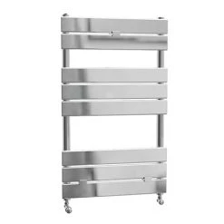 Brand new ❤️ Malham Straight Flat Panel Heated Towel Rail - W500 x H840mm - Chrome 😀